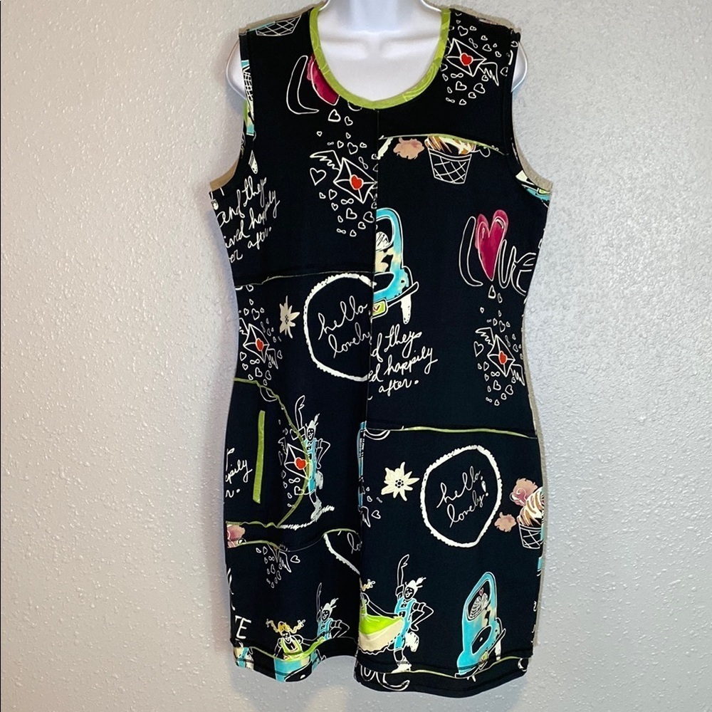 Casual Black Sleeveless Crew Neck Mini Sheath Dress